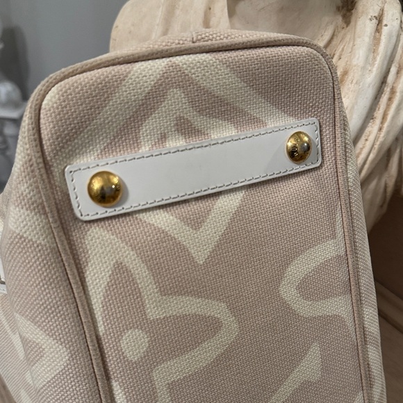 Louis Vuitton Tahitienne Cabas PM Monogram Canvas White Leather - Picture 8 of 16